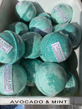 Load image into Gallery viewer, Avocado & Mint Bath Bomb
