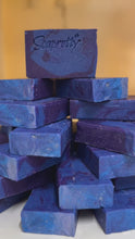 Load and play video in Gallery viewer, Lavender Blue Luxury Handmade Soap
