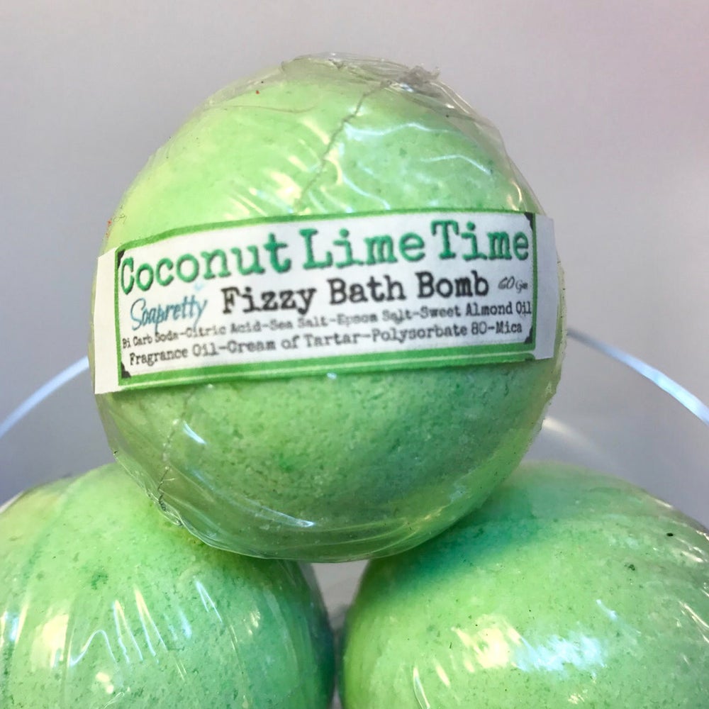 Coconut Lime Time 80 gram Bath Bomb