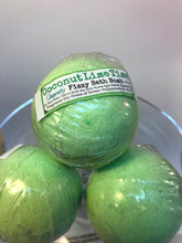 Load image into Gallery viewer, Coconut Lime Time 80 gram Bath Bomb
